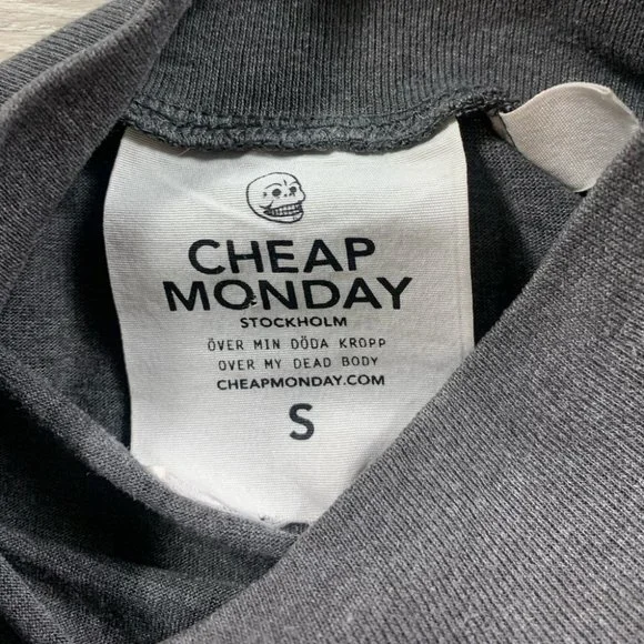 Cheap Monday Smash Lightning Grey Cotton Dress - Picture 7 of 14